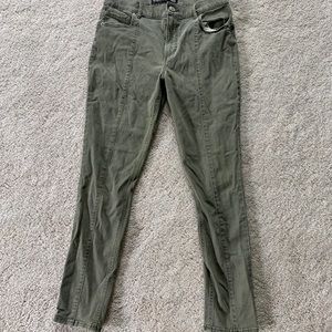 Express Jeans - Express High Waisted Olive Ankle Skinny Jeans Express Jeans - Express High Waisted Olive Ankle Skinny Jeans